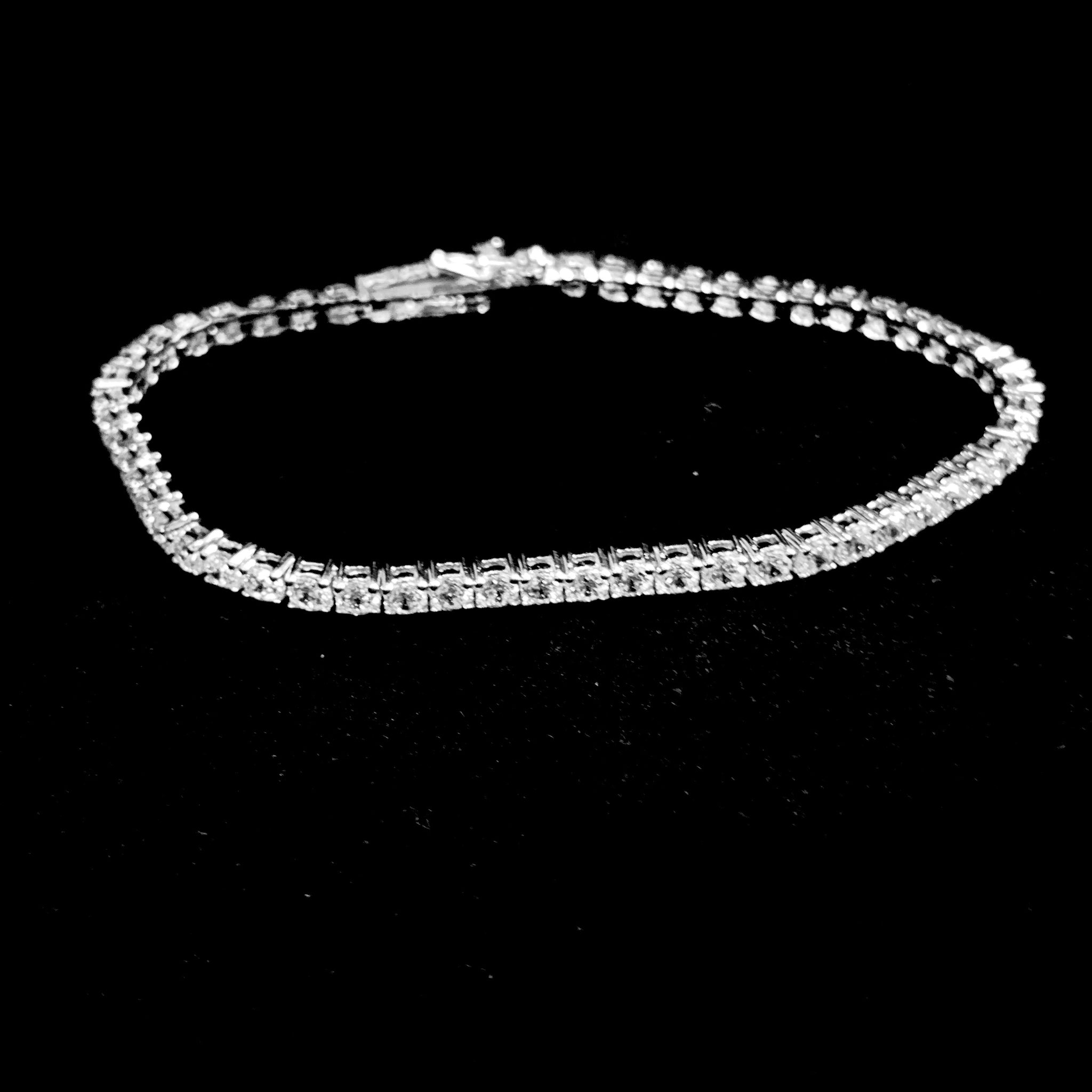 Tennis Model Bracelet - 22cm/3,3mm - Silver 925