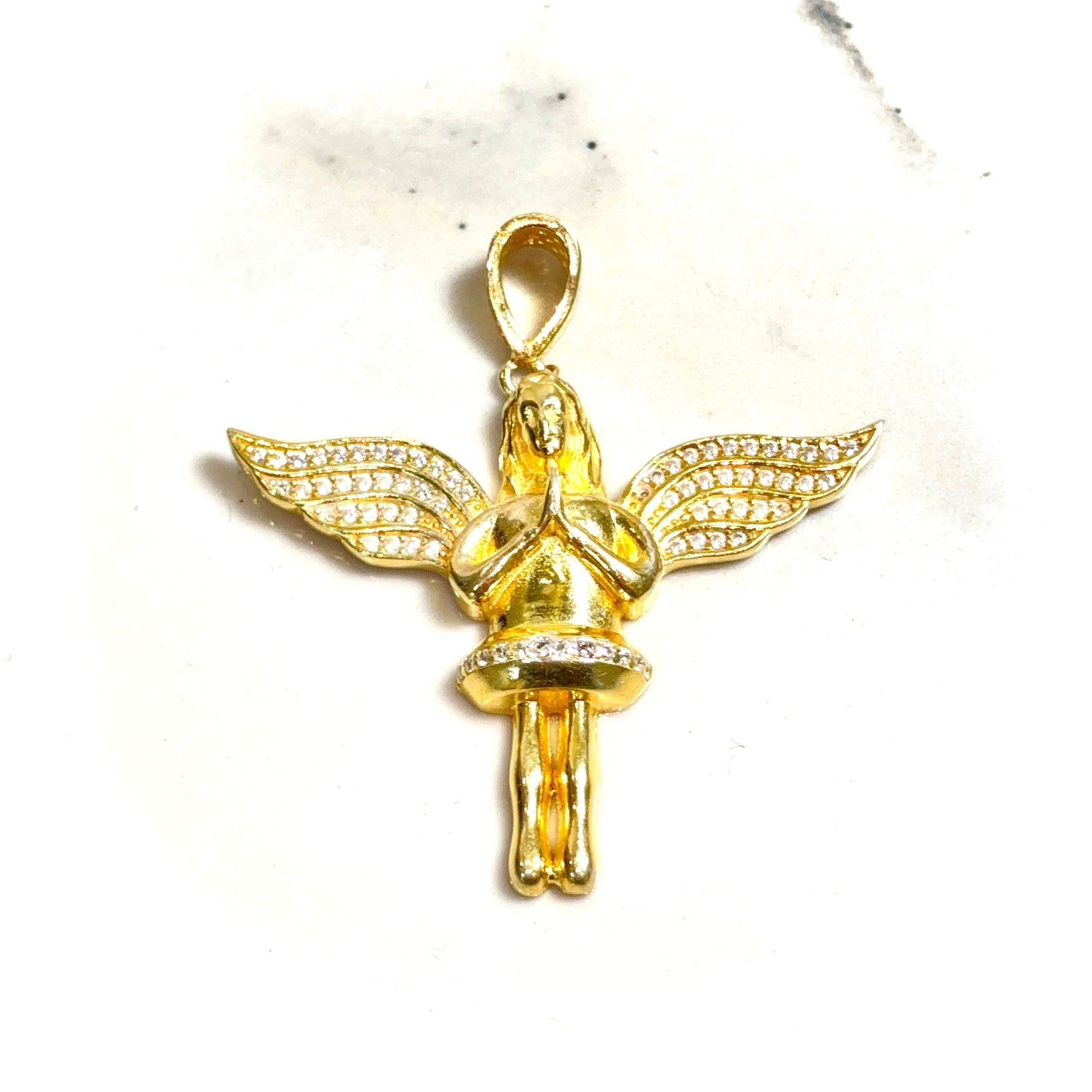 Angel Pendant - Silver 925 Gold plated