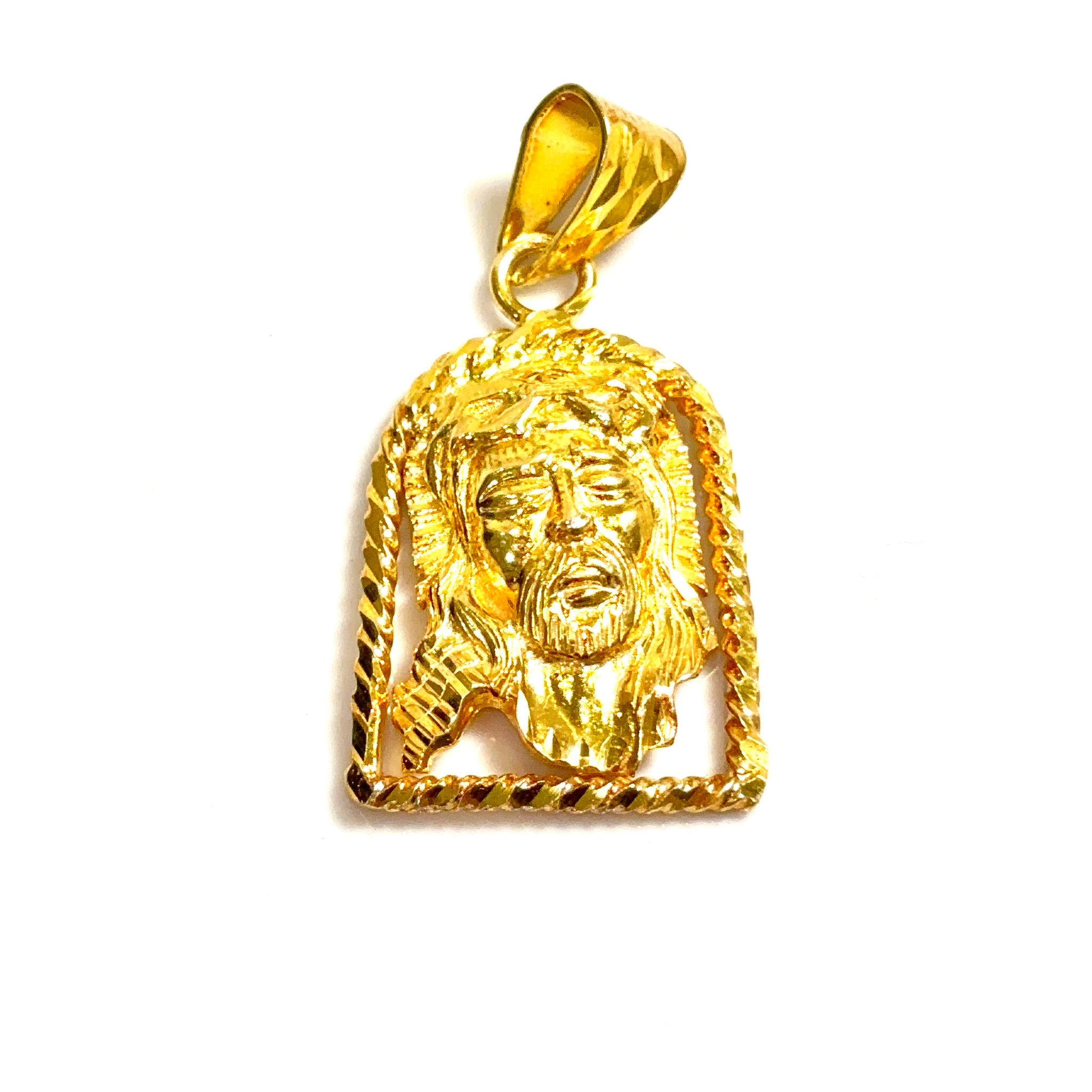 Jesus Pendant  - Silver 925 Gold Plated