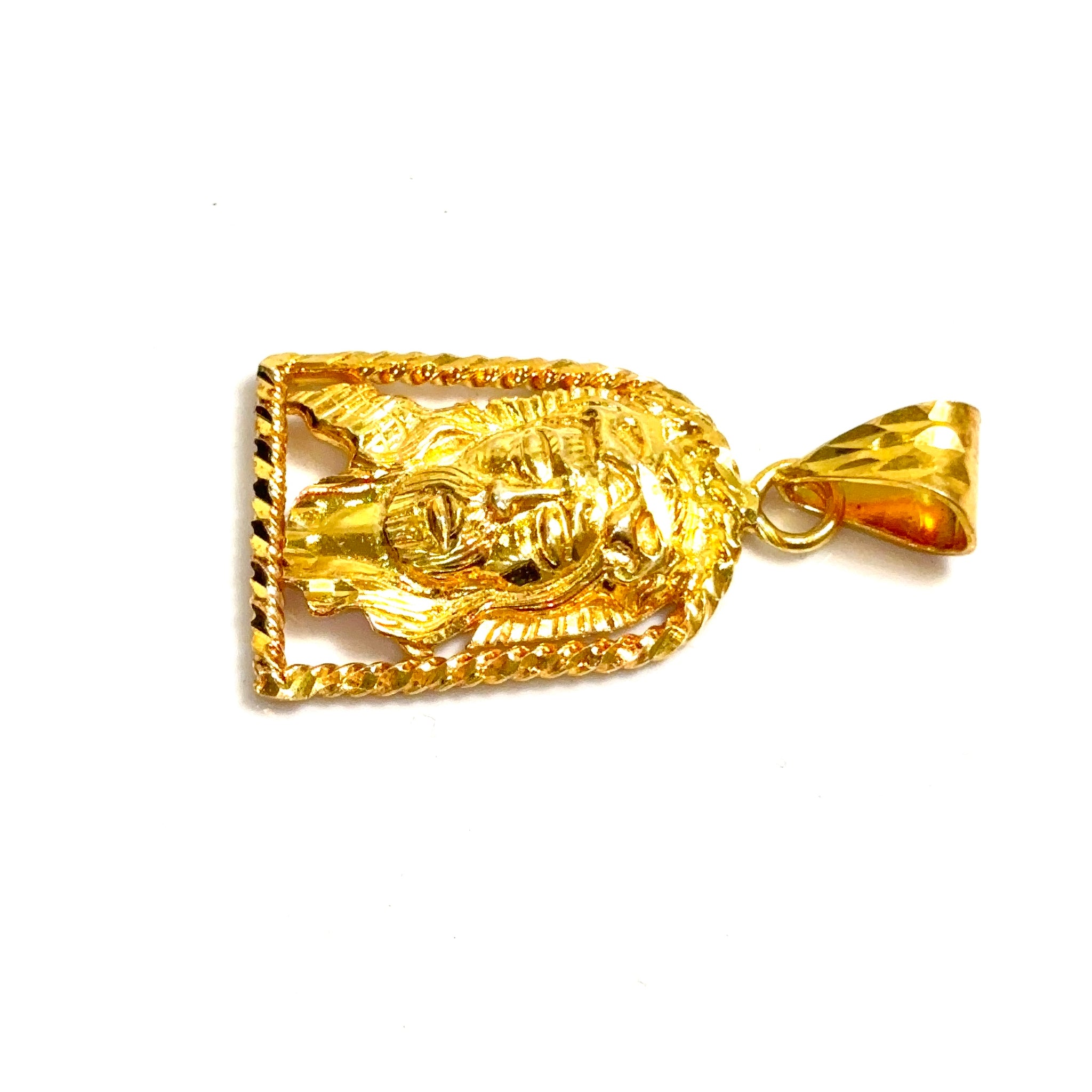 Jesus Pendant  - Silver 925 Gold Plated