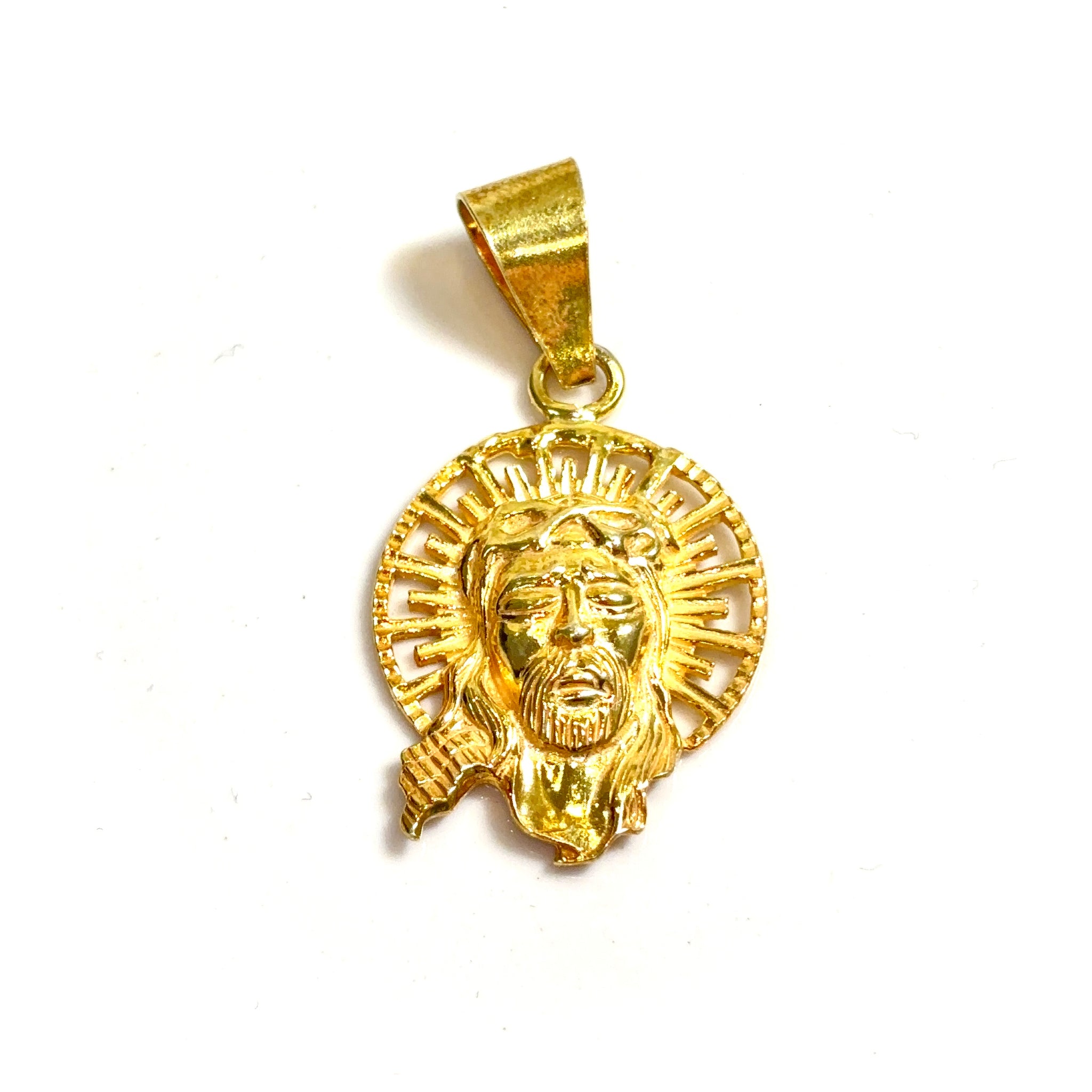 Jesus Pendant - Silver 925 Gold Plated