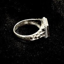 Red Square Ring - Silver 925