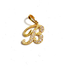 B Pendant - 14 carat gold