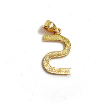 S Pendant - 14 carat gold