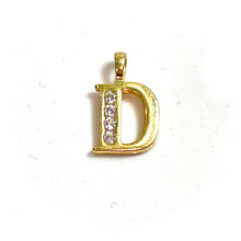 D Pendant - 14 carat gold