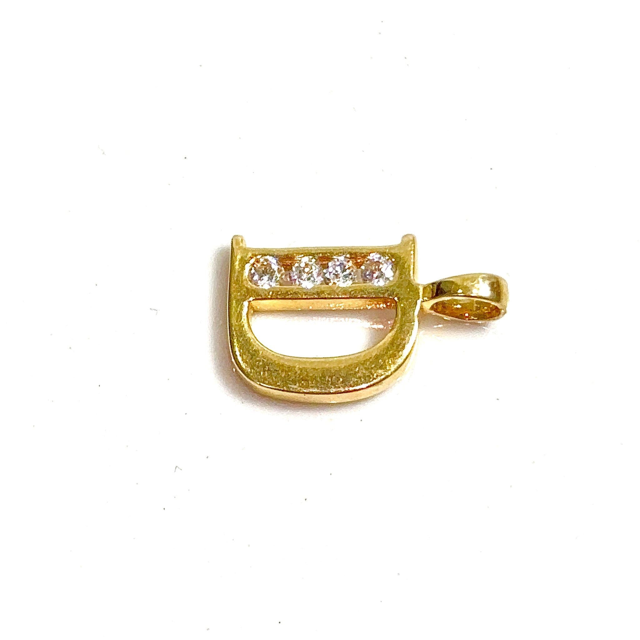 D Pendant - 14 carat gold