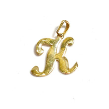 K Pendant - 14 carat gold