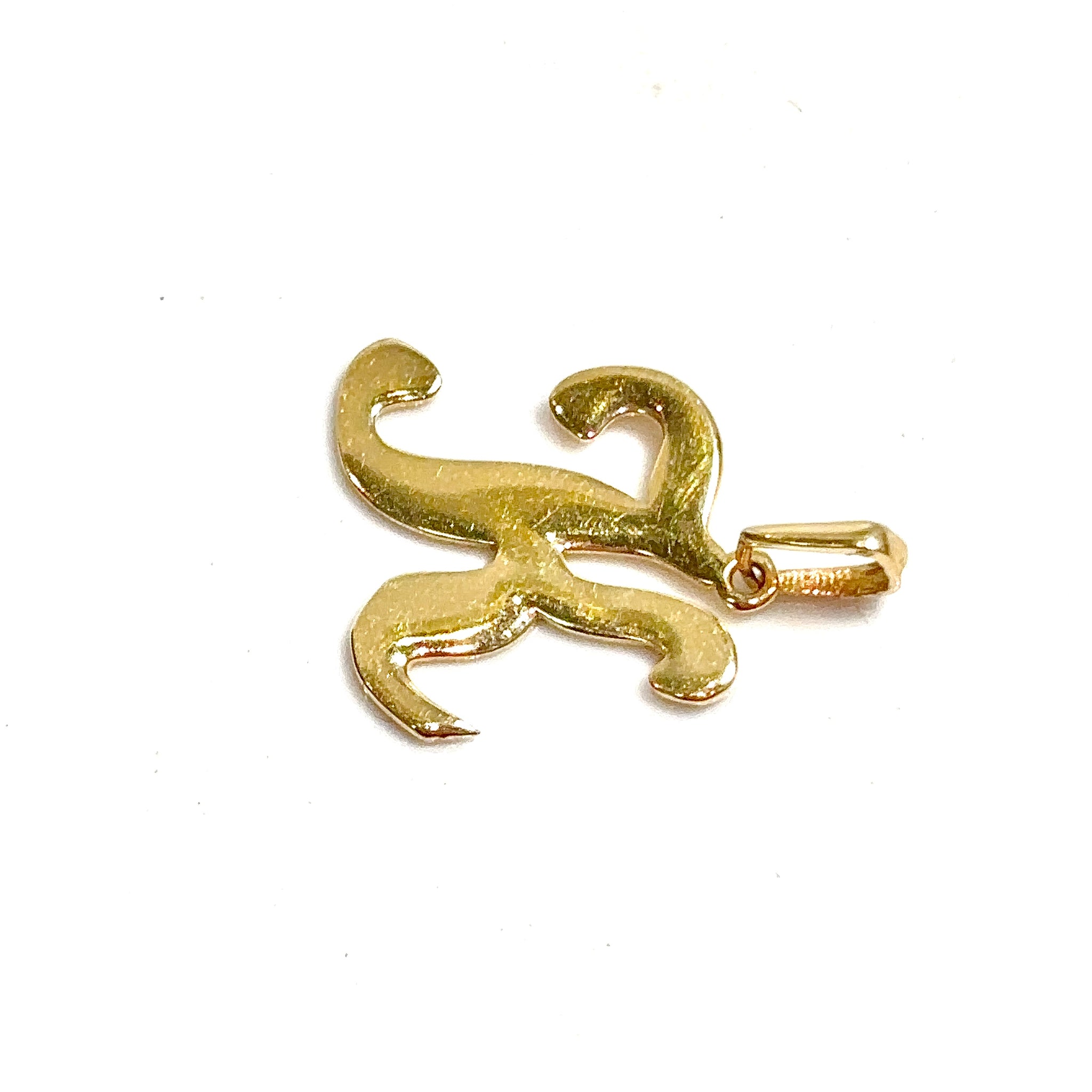 K Pendant - 14 carat gold