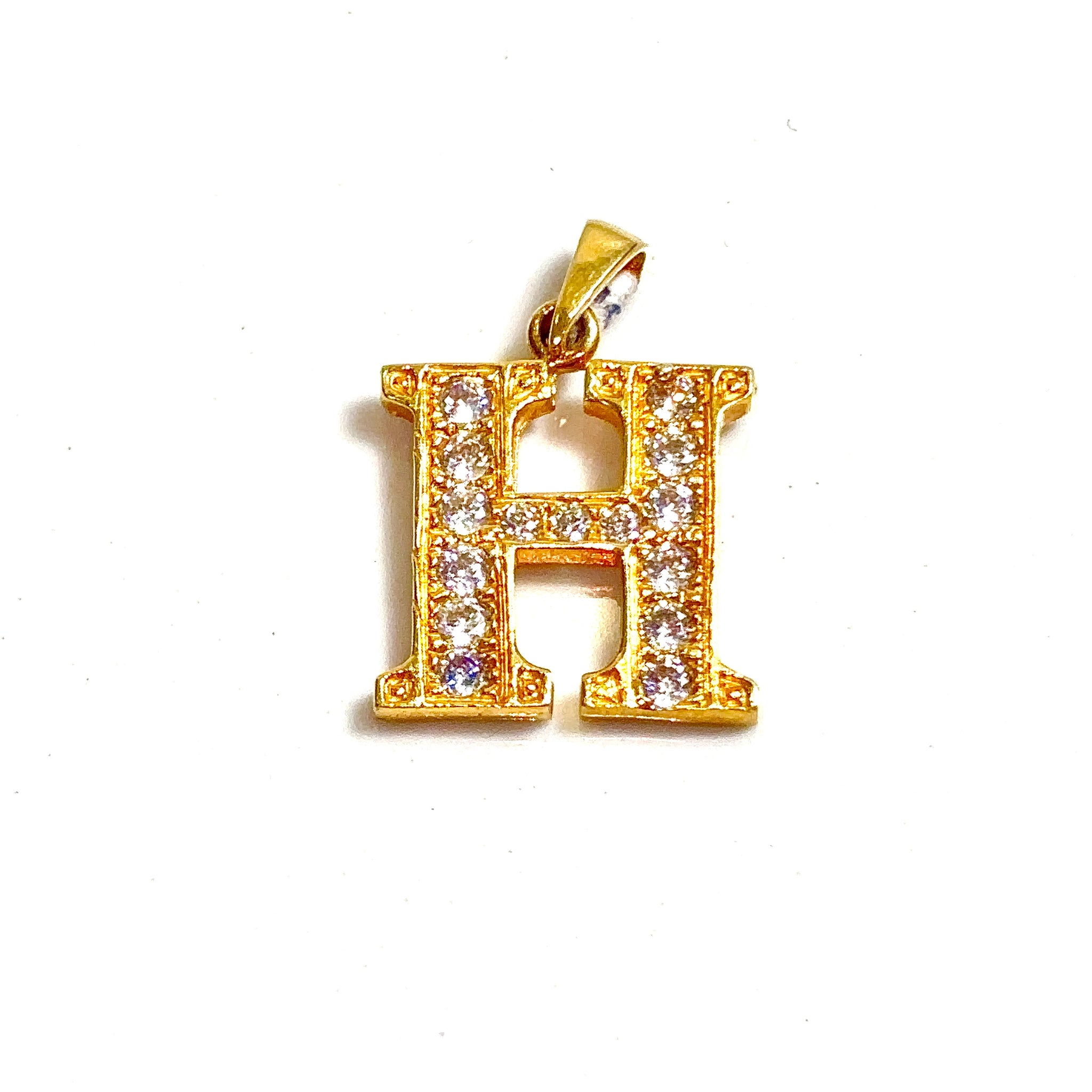 H Pendant - 14 carat gold