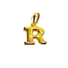 Golden R Pendant - 14 carat gold