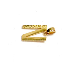 N Pendant - 14 carat gold