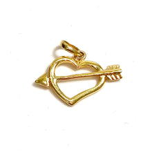 Heart Arrow Pendant - 14 carat gold