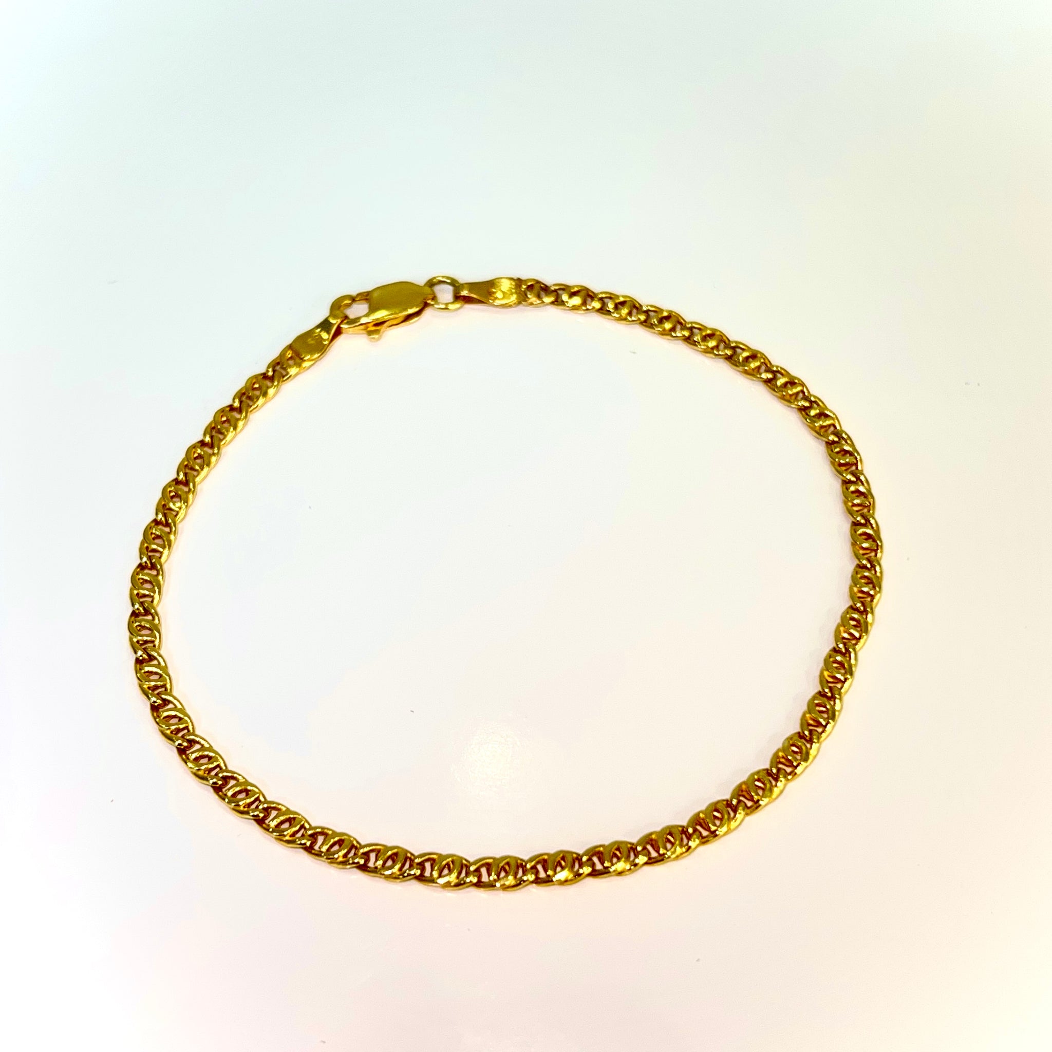 Figaro Bracelet - 14 carat gold - 21cm / 3mm