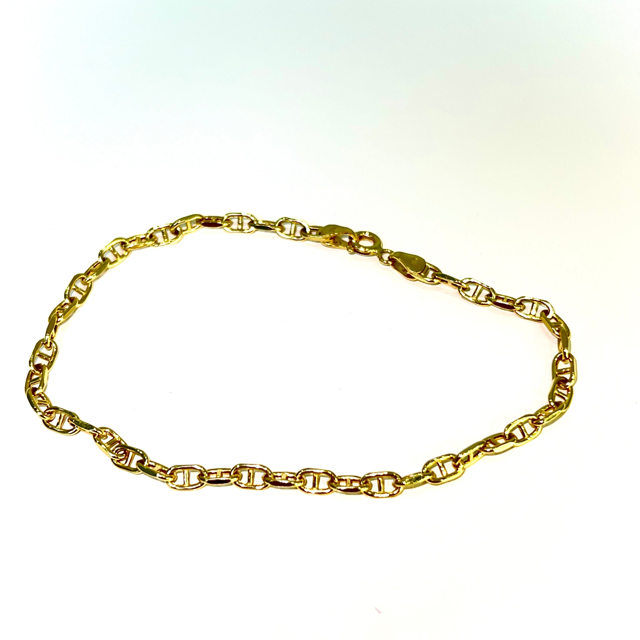 Jail Link Bracelet - 14 carat gold - 19cm / 3.2mm