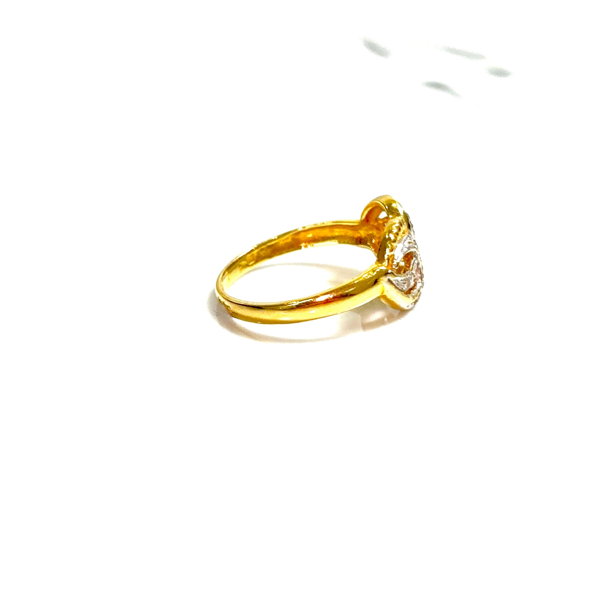 Mask Ring - 14 carat gold