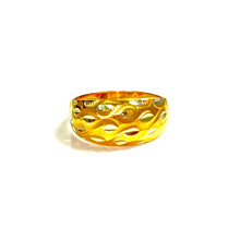 Textured Gold Ring - 14 carat gold