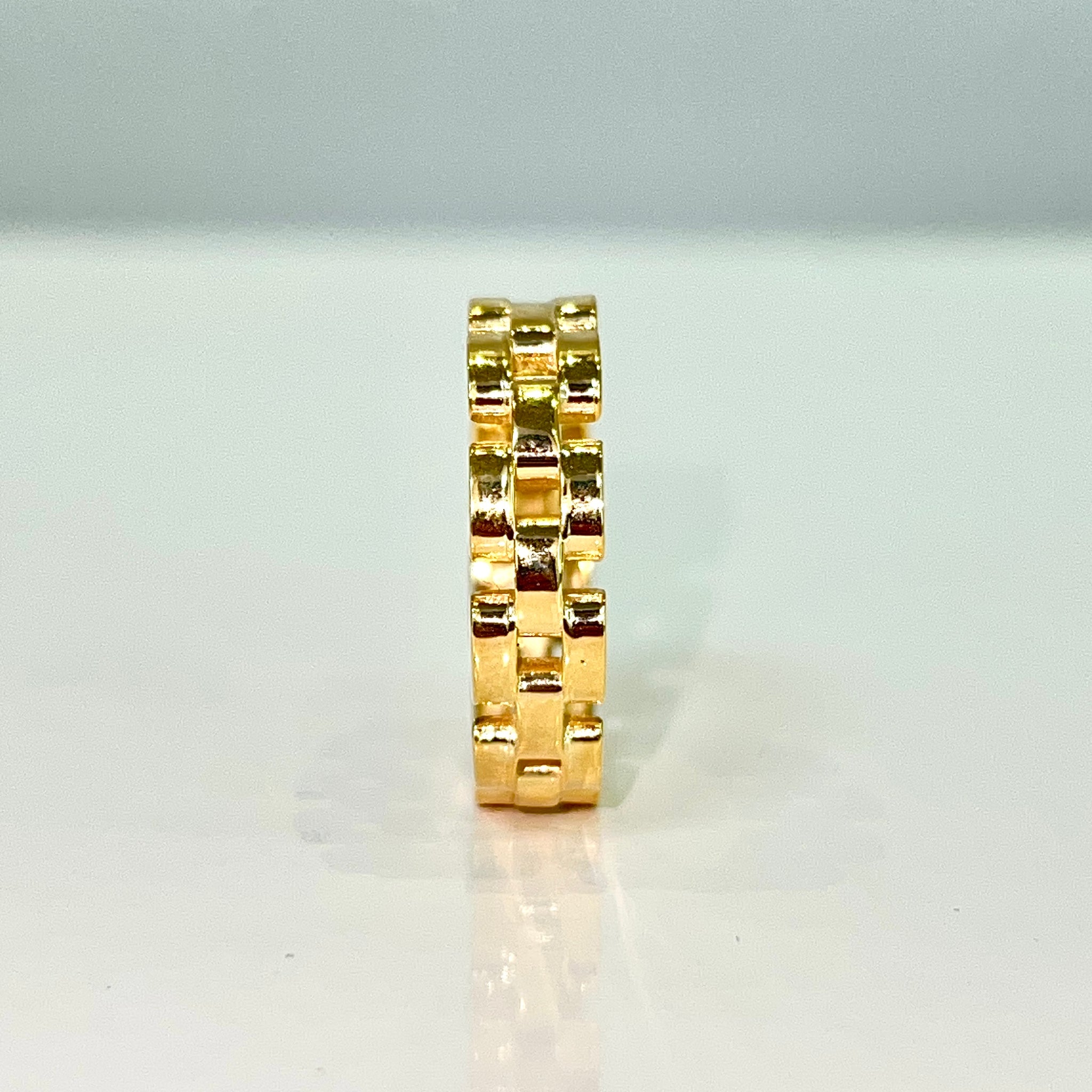 Rolex-Link Ring - 14 carat gold