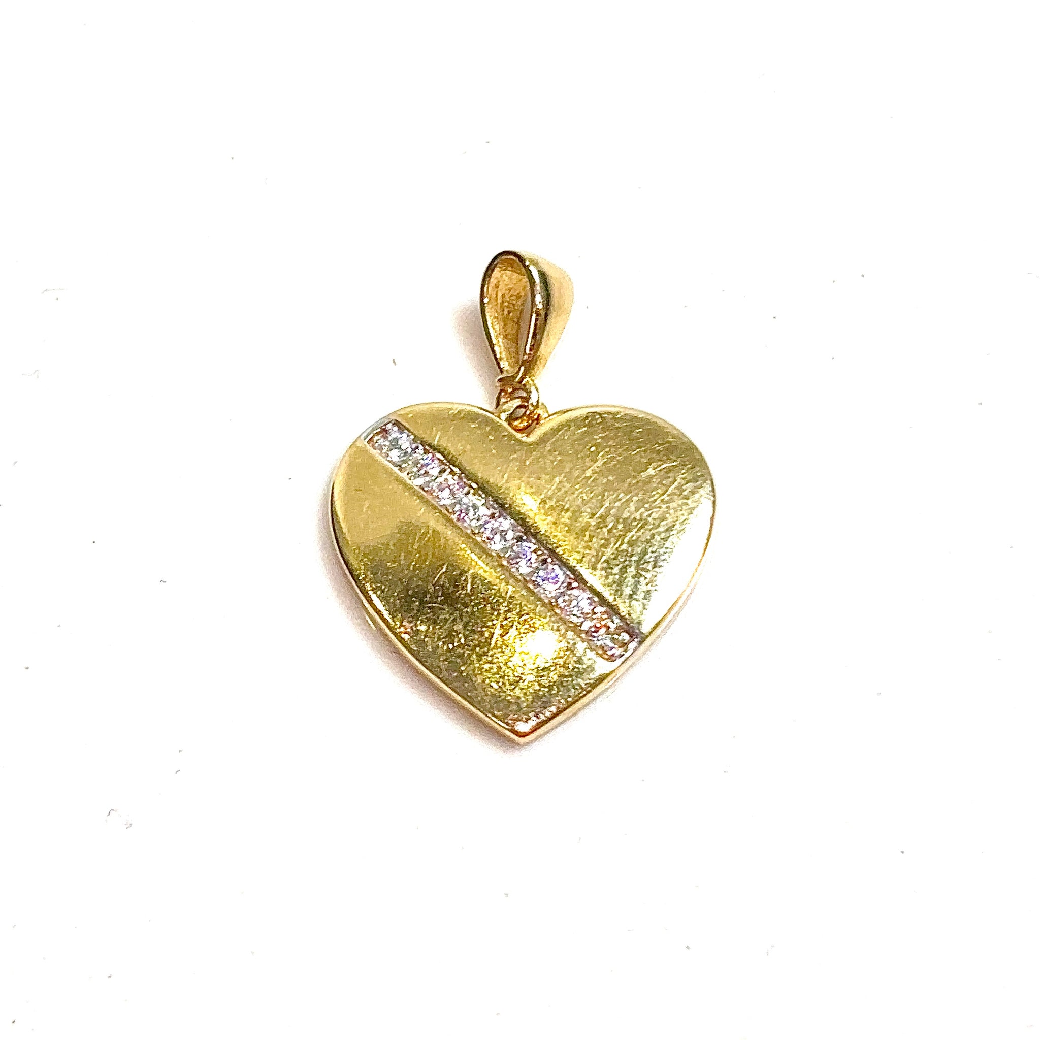 Shining Heart Pendant - 14 carat gold