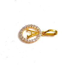 Letter A Pendant - 14 carat gold