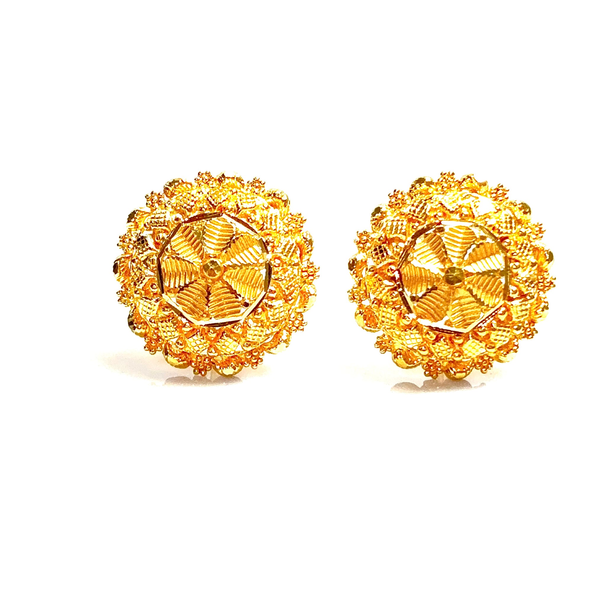 Golden Umbrella Earrings - 22 carat gold