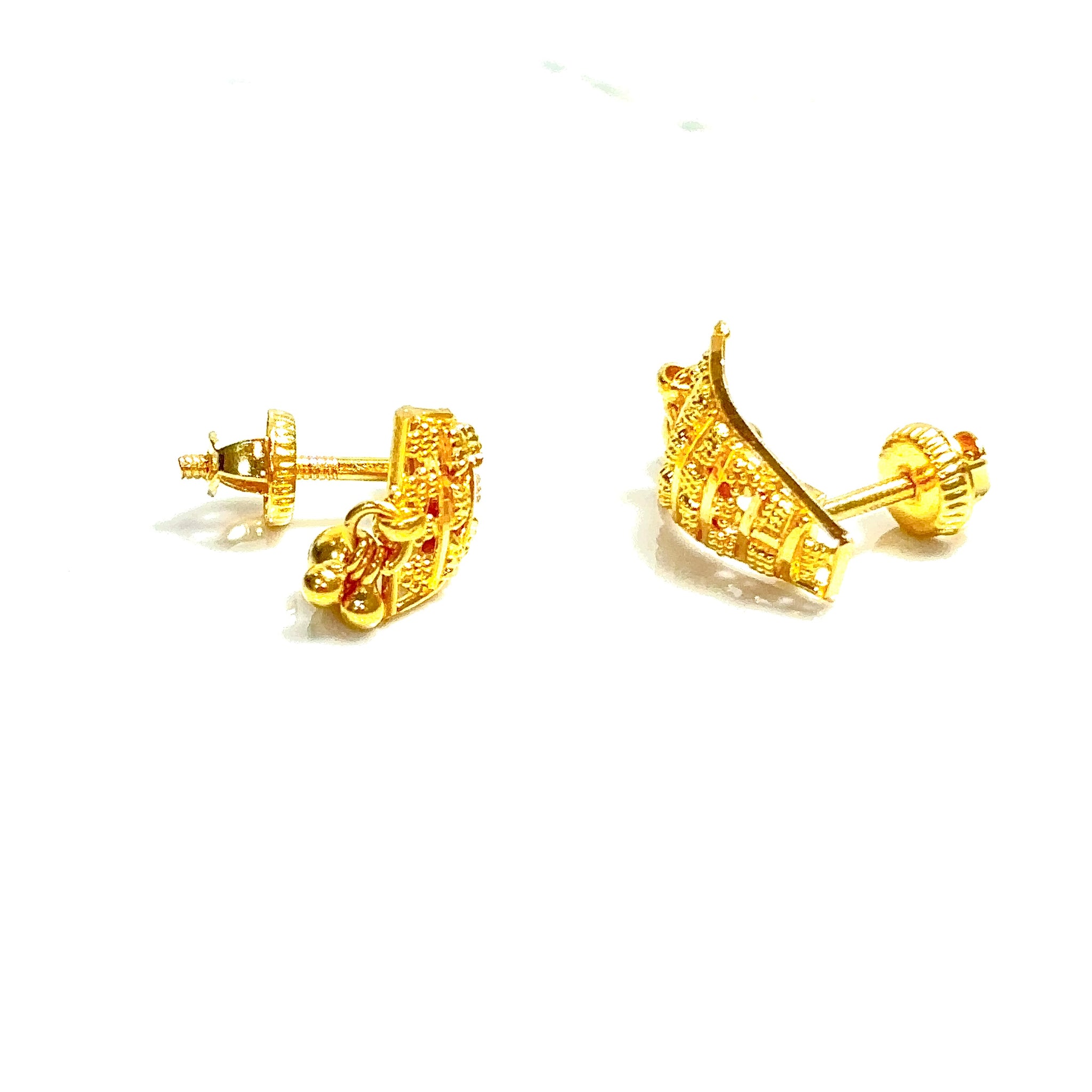 Nature's Radiance Earrings - 22 carat gold