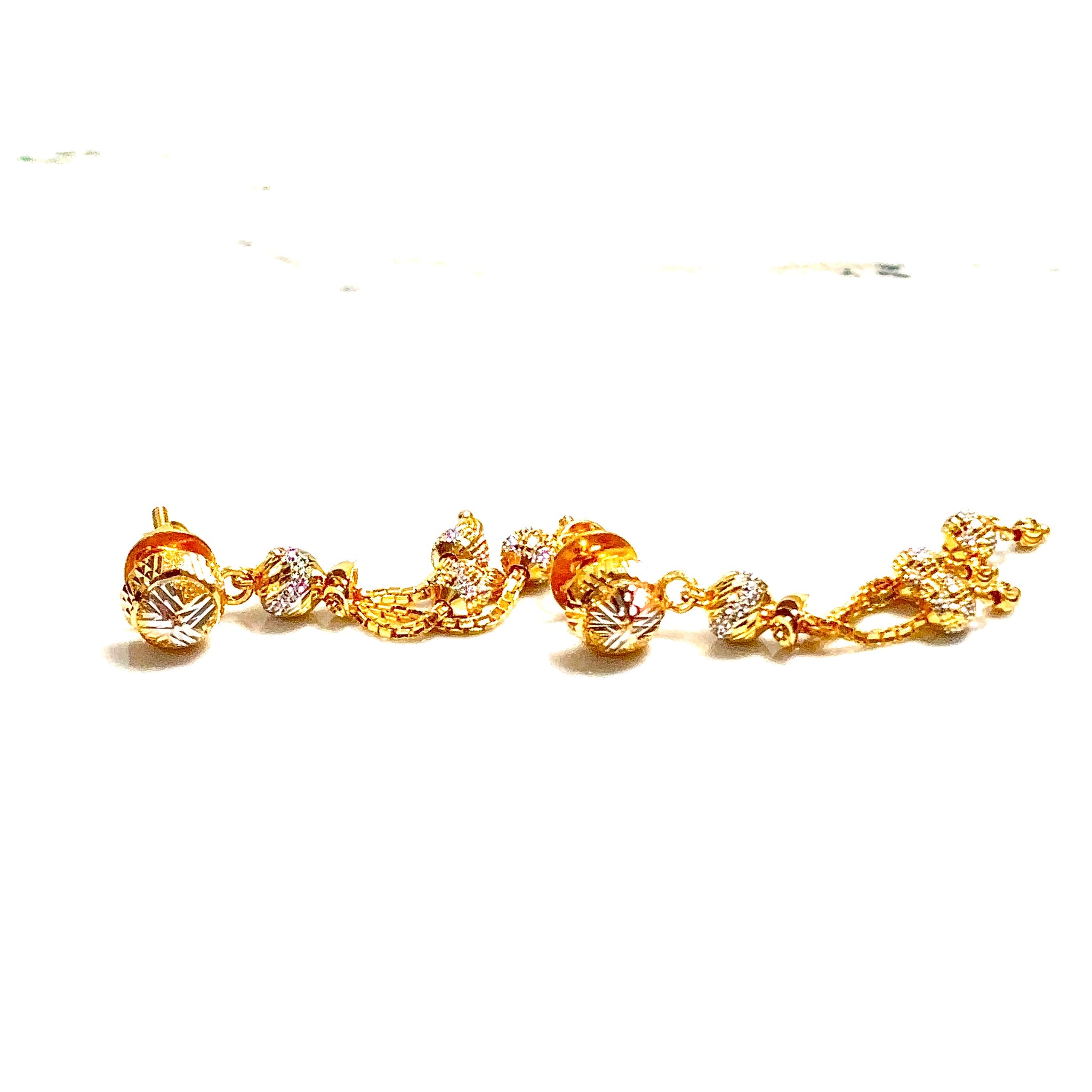 Luxe Dangles Earrings - 22 carat gold