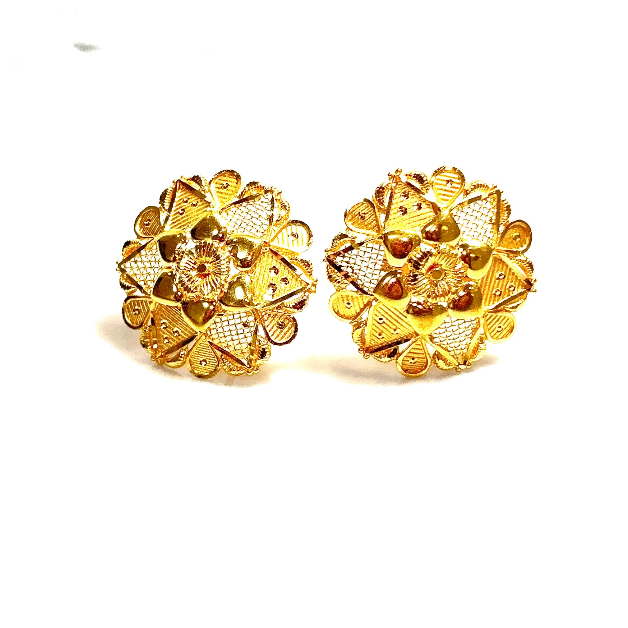 XL Umbrella Earrings - 22 carat gold