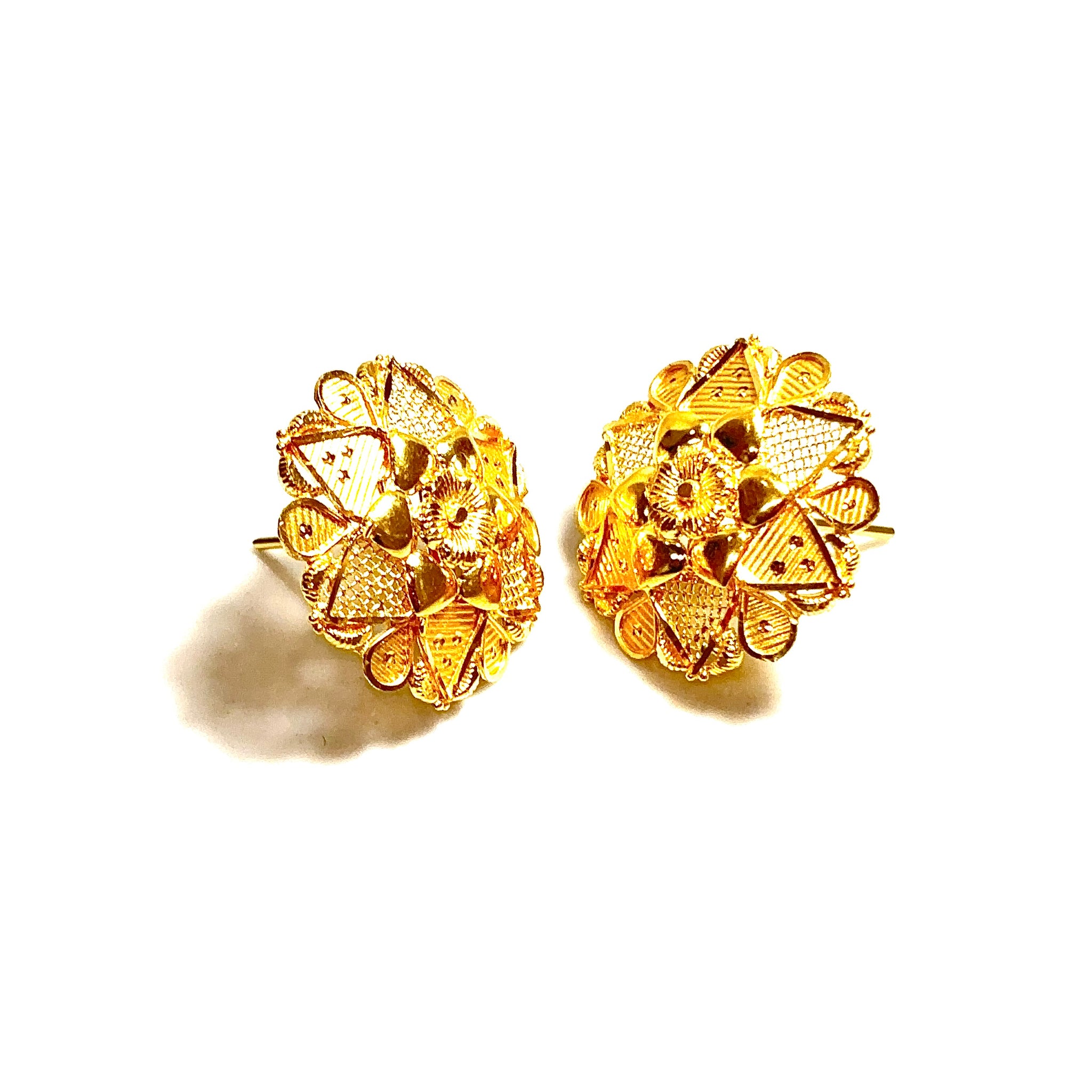 XL Umbrella Earrings - 22 carat gold