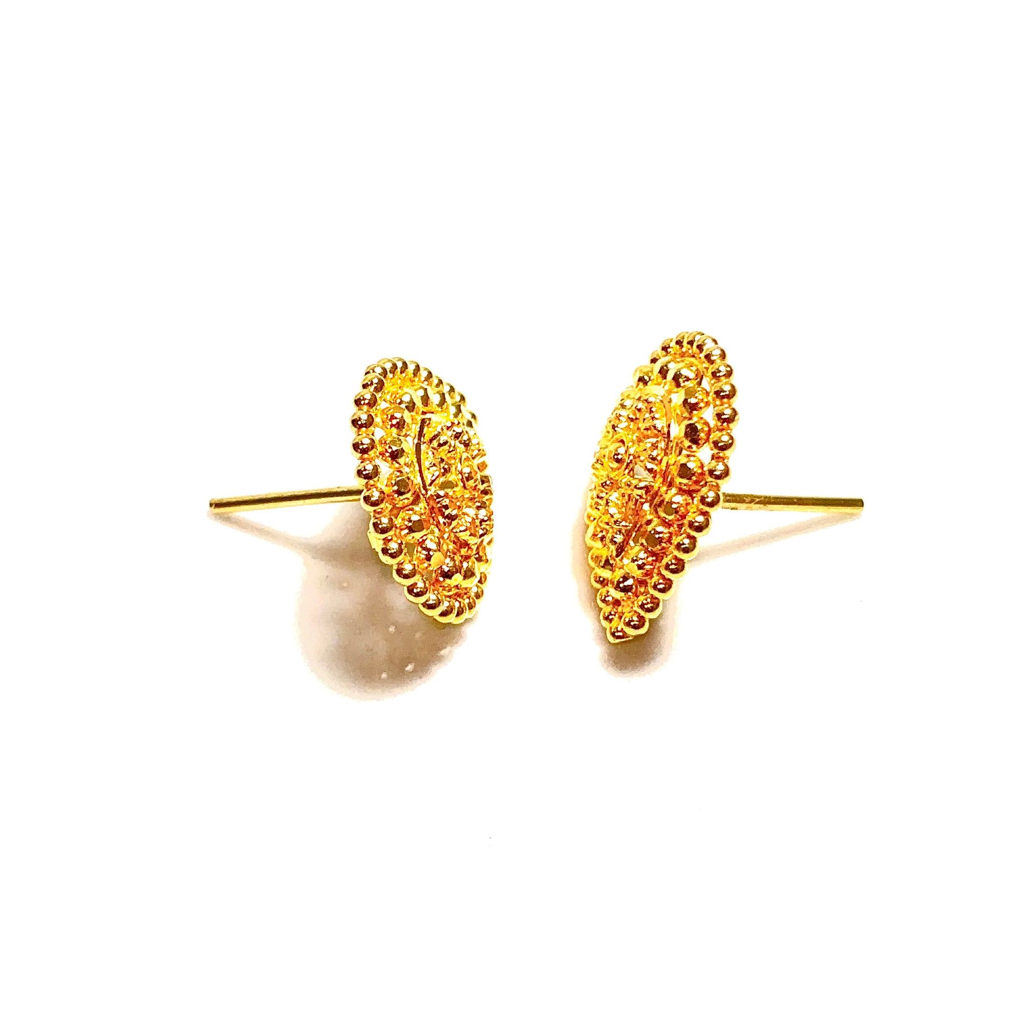 Teardrops Earrings - 22 carat gold