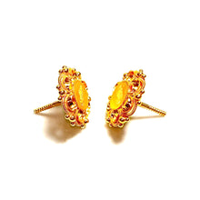 Coin Bloom Earrings – 22 Carat Gold