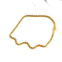 Rope Bracelet - 20cm/2,1mm - 14 carat gold