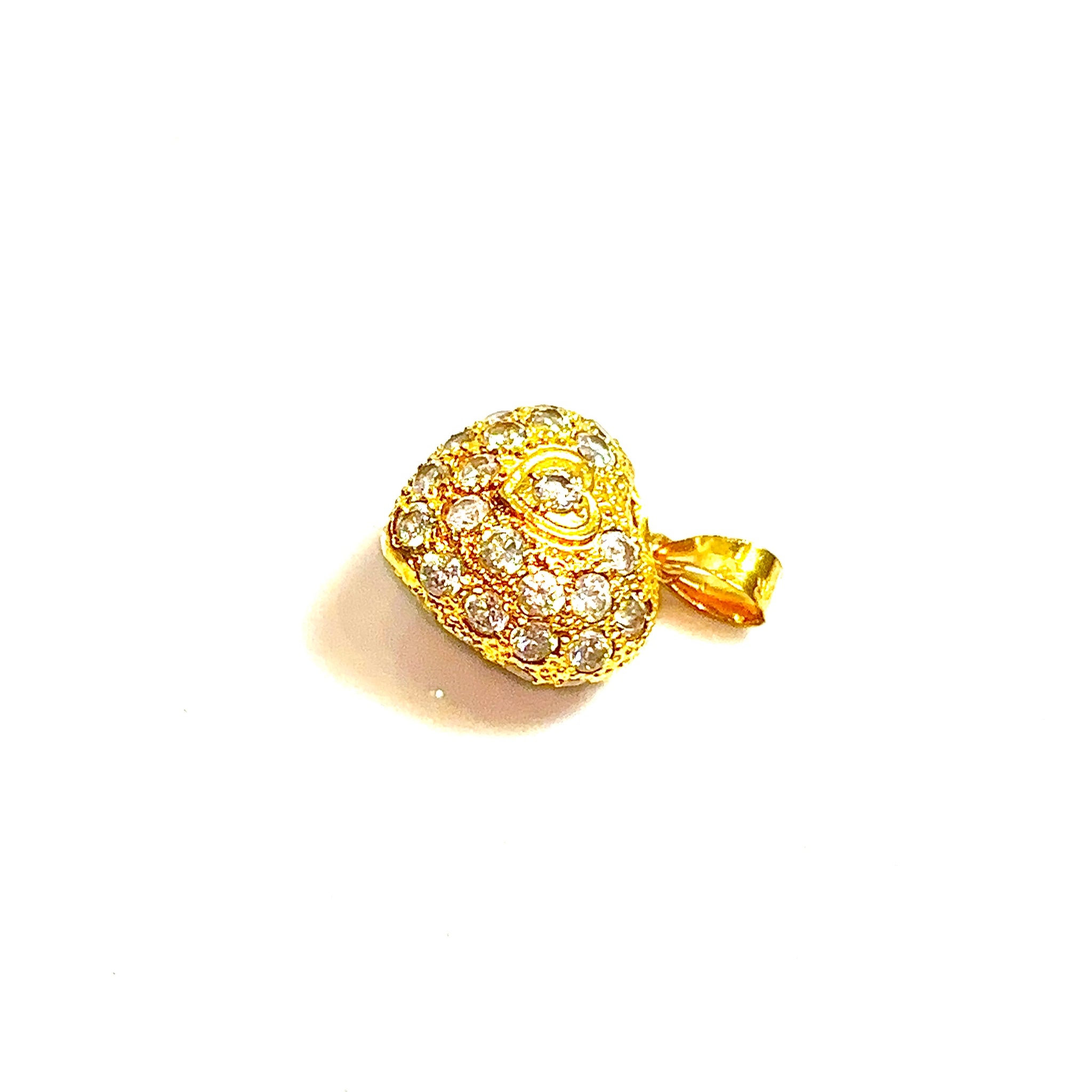 Shining Heart Pendant - 22 carat gold