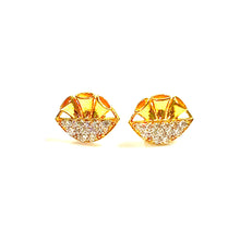 Gold Tube Stud Earrings - 18 carat gold