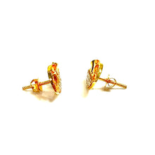 Gold Tube Stud Earrings - 18 carat gold
