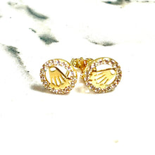 Crown Earrings - 14 carat gold