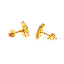Square Earrings - 18 carat gold