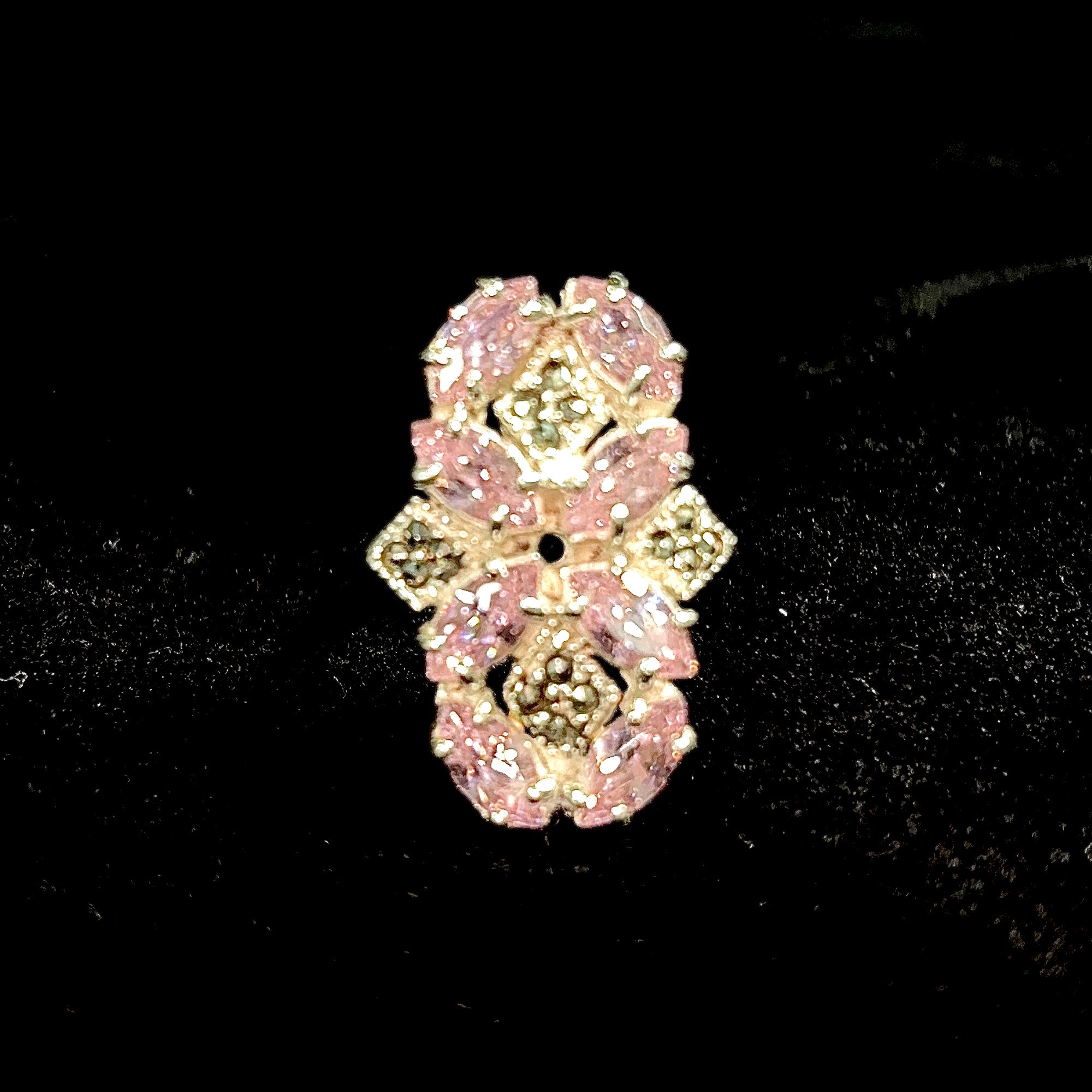 Dark Rose Galaxy Ring - Silver 925