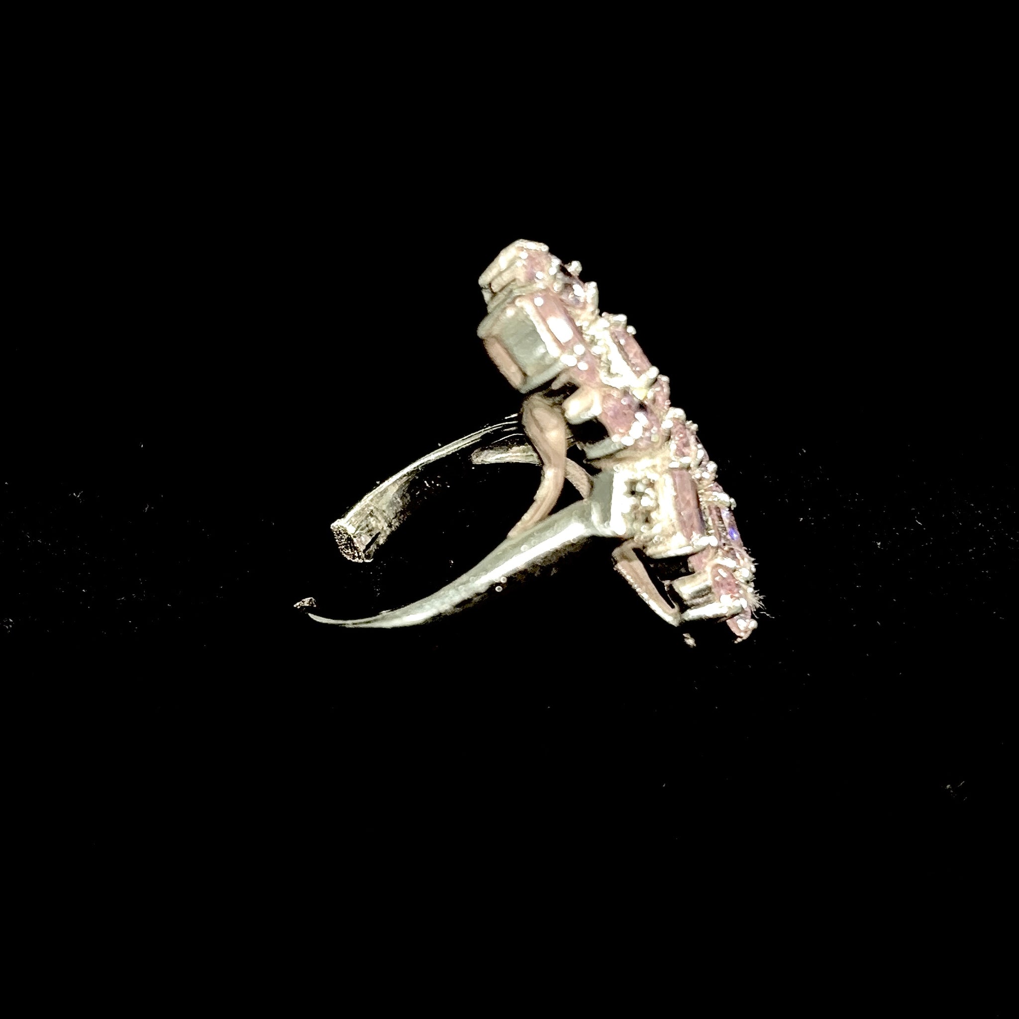 Dark Rose Galaxy Ring - Silver 925