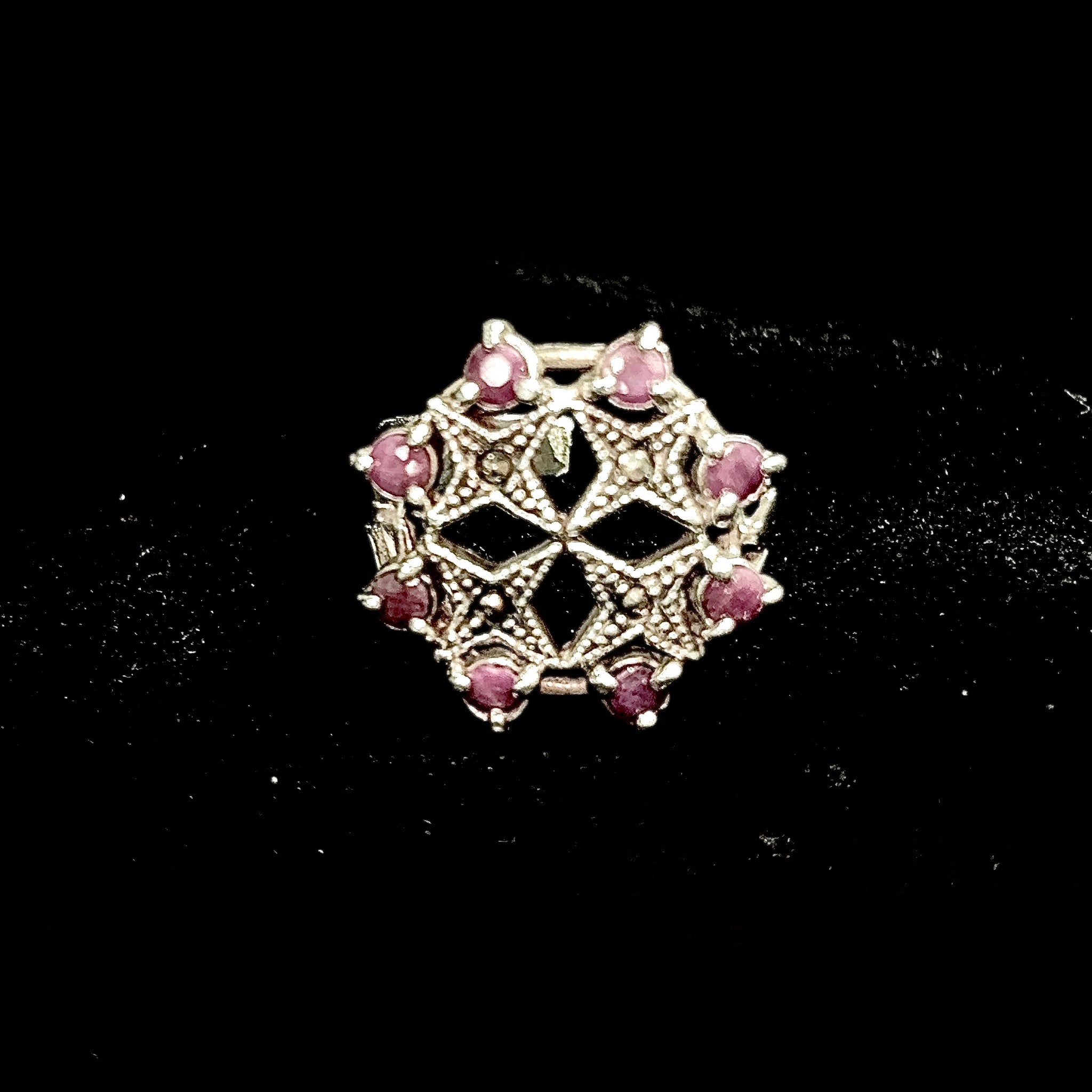 Starlight Rose Ring - Silver 925