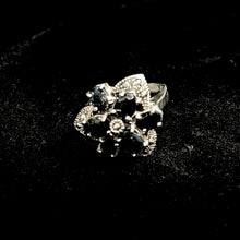 Synthetic Black Robyn Ring - Silver 925