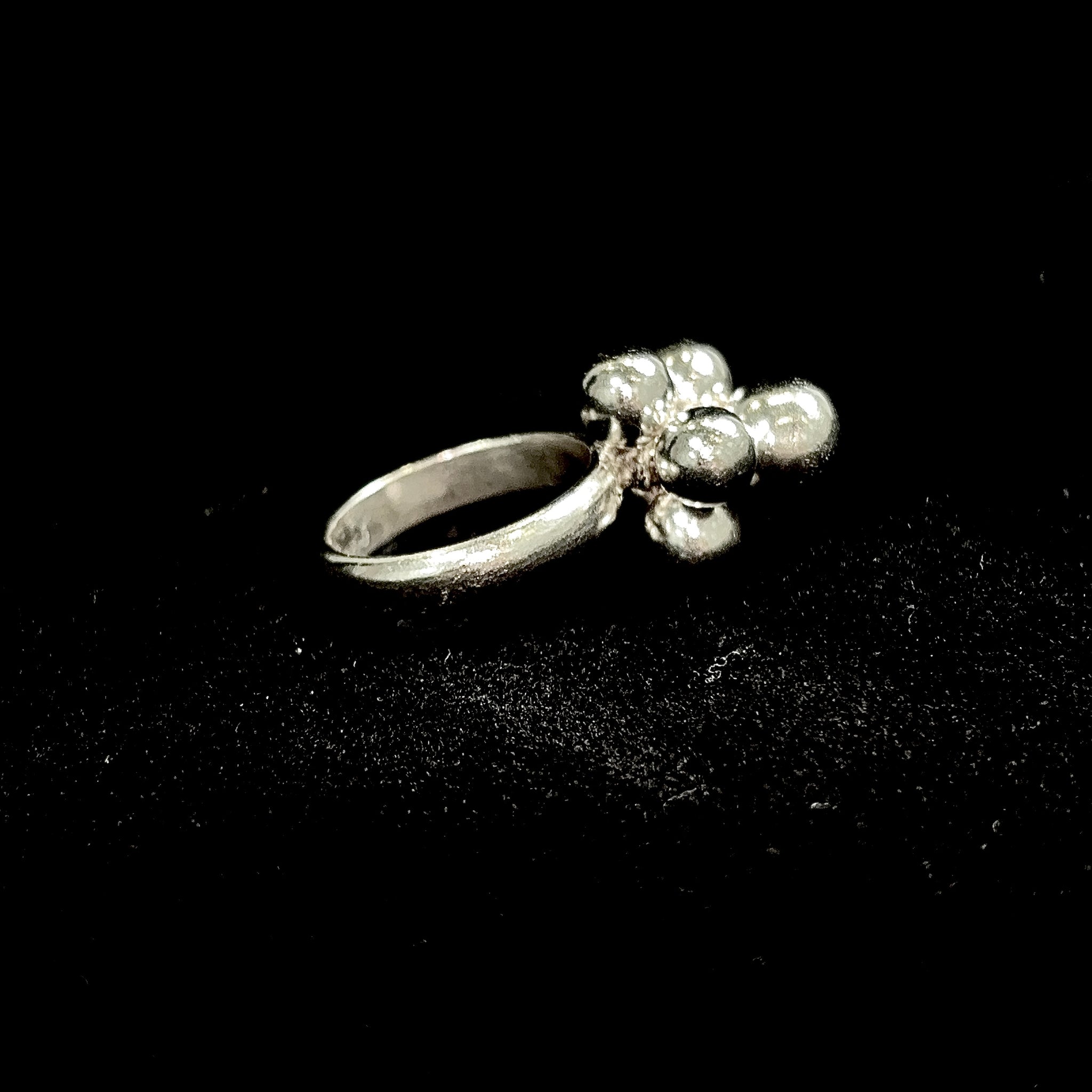 Silver Blossom Cluster Ring - Silver 925