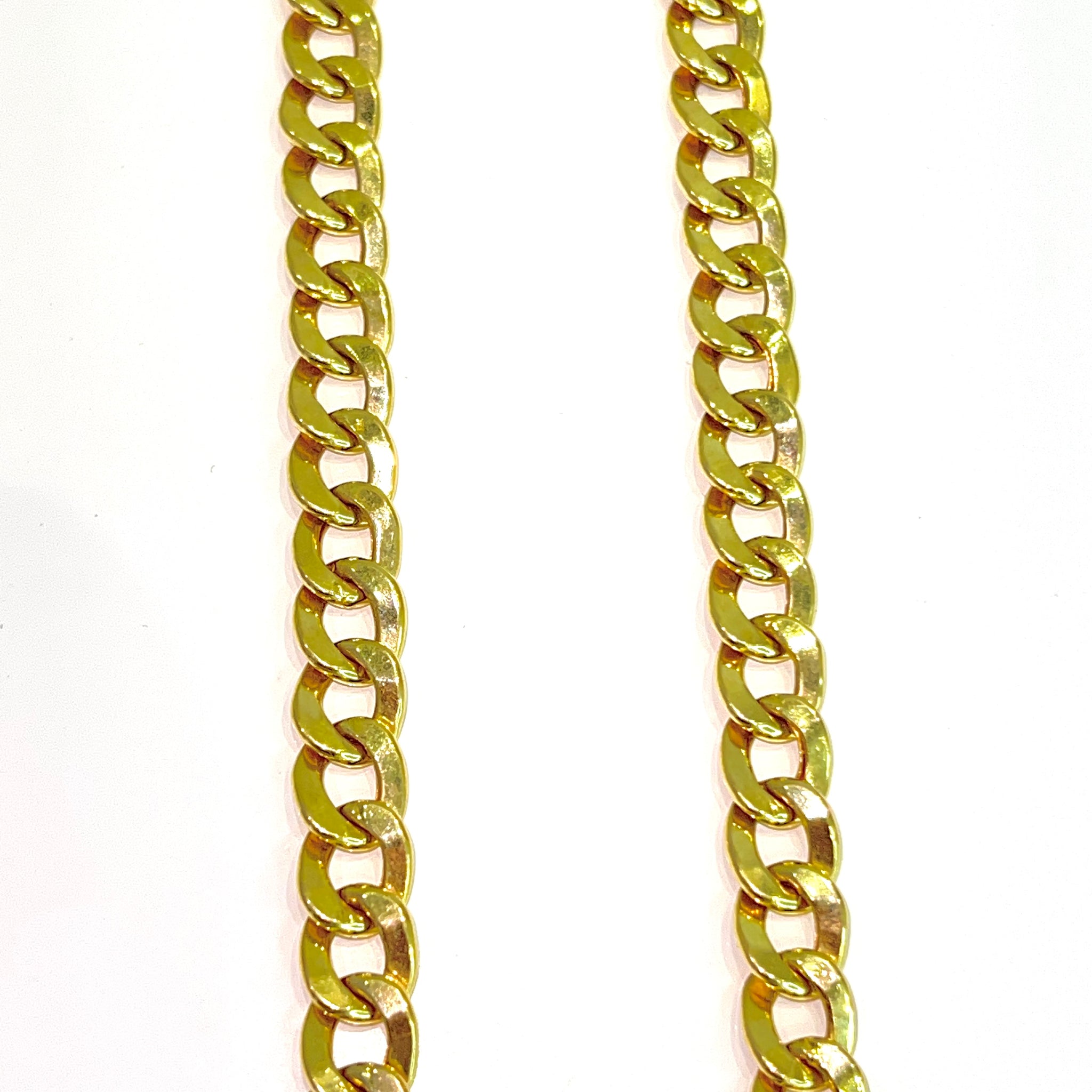 Cuban Link Chain - 14 carat gold - 60cm / 9mm