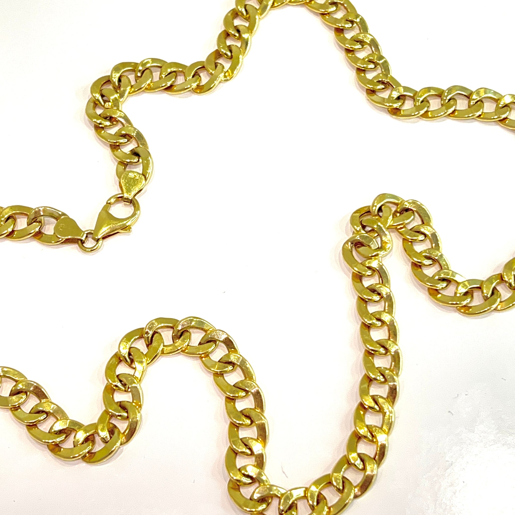 Cuban Link Chain - 18 carat gold - 70cm / 8mm