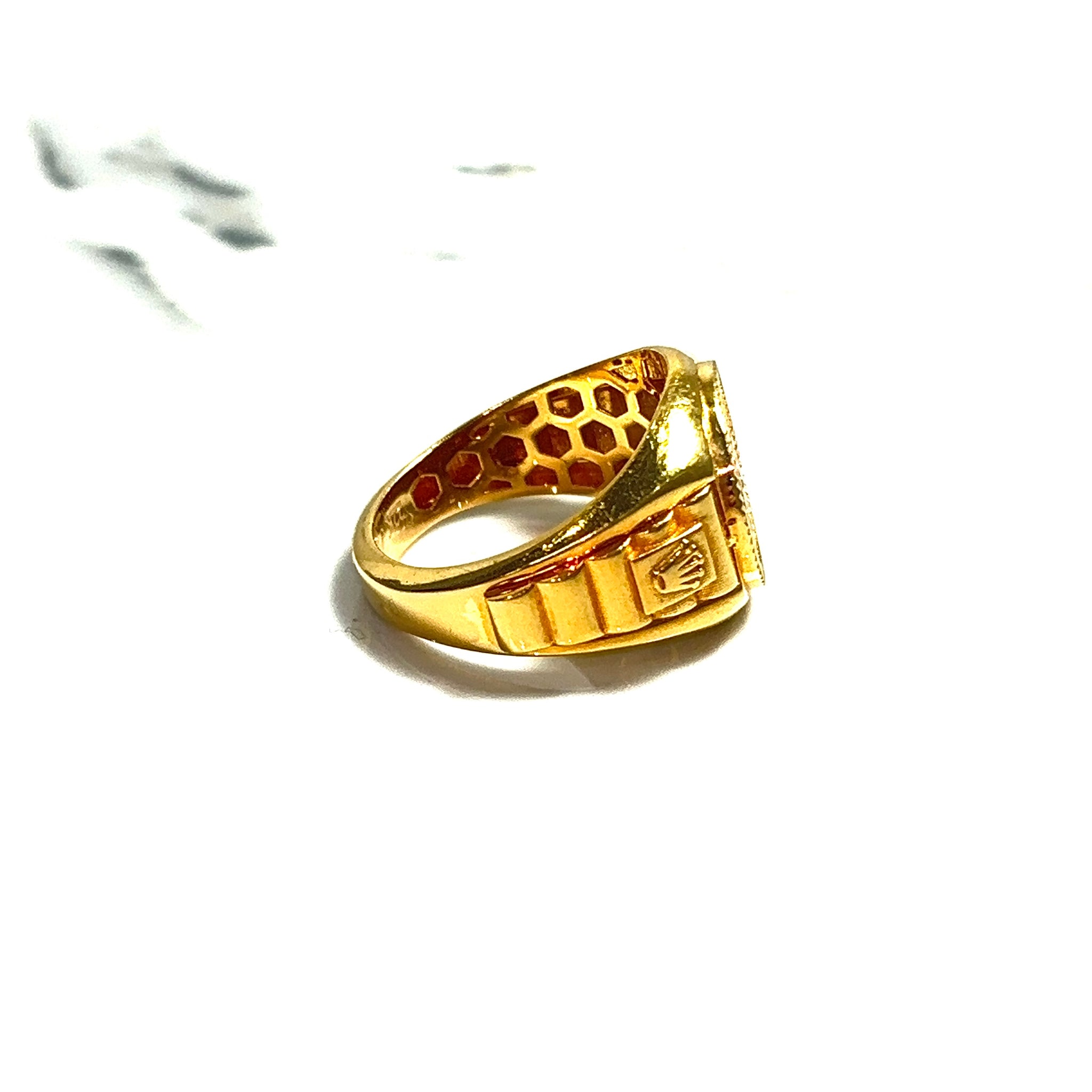 Starlight Rolex Link Ring - 22 carat gold