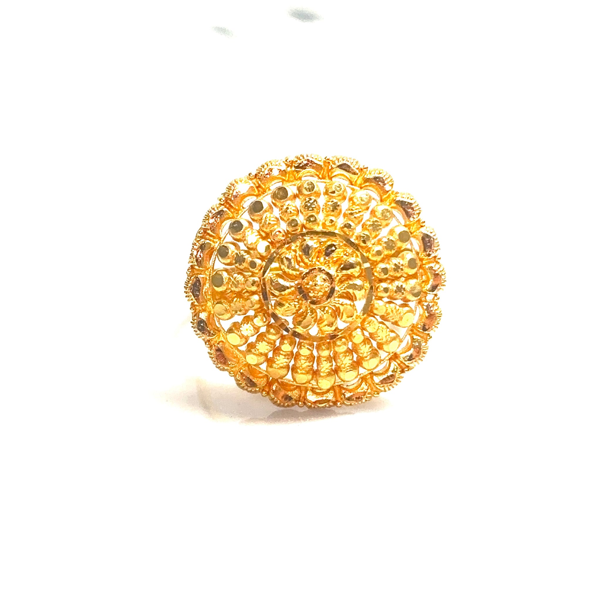 Small Golden Bloom Ring - 22 carat gold