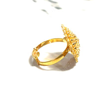 Small Golden Bloom Ring - 22 carat gold