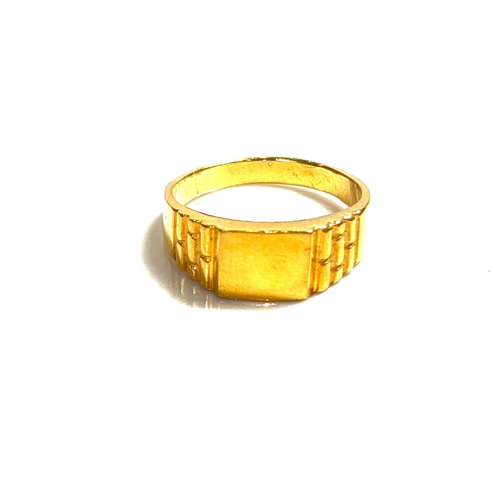Golden Rolex Link Ring - 22 carat gold