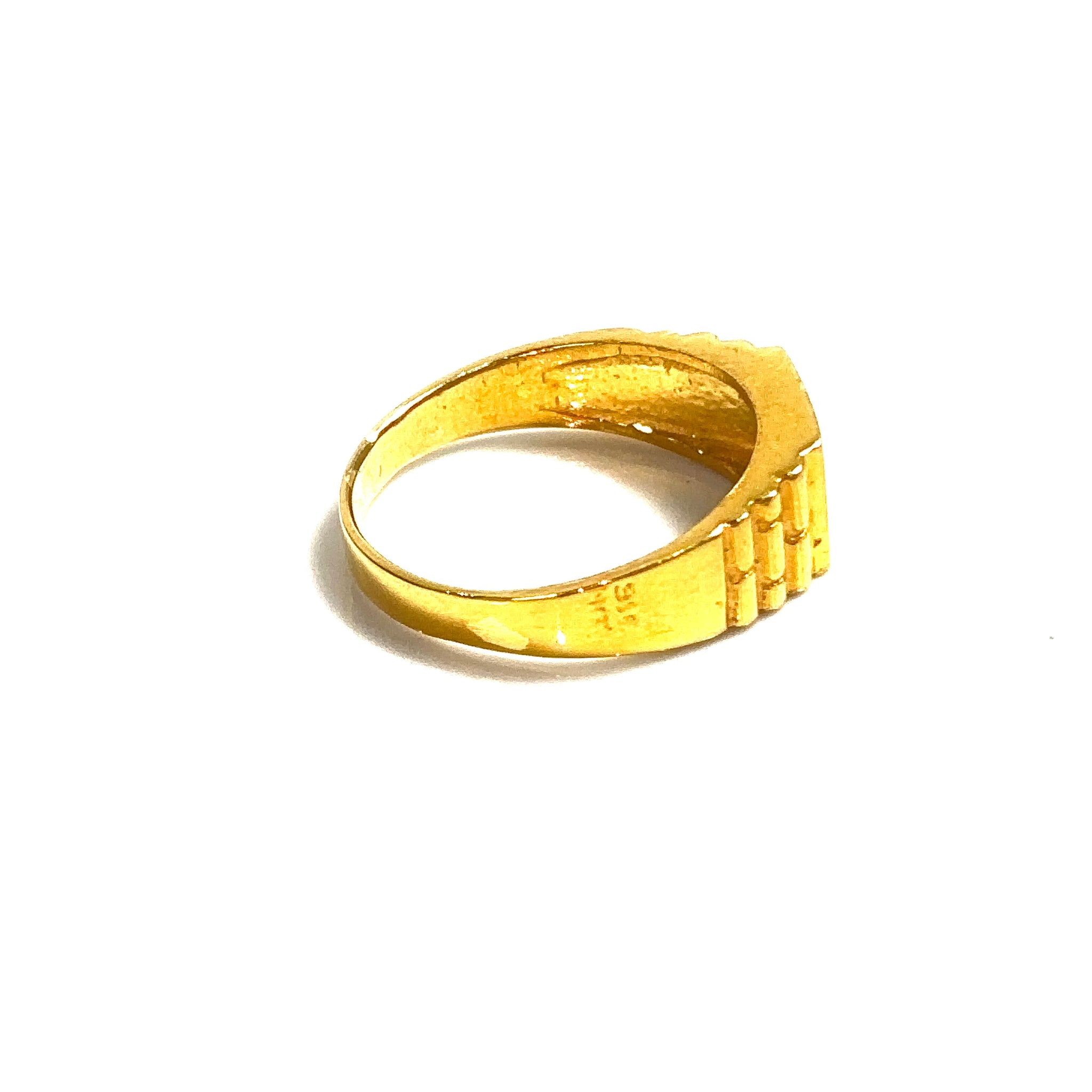 Golden Rolex Link Ring - 22 carat gold