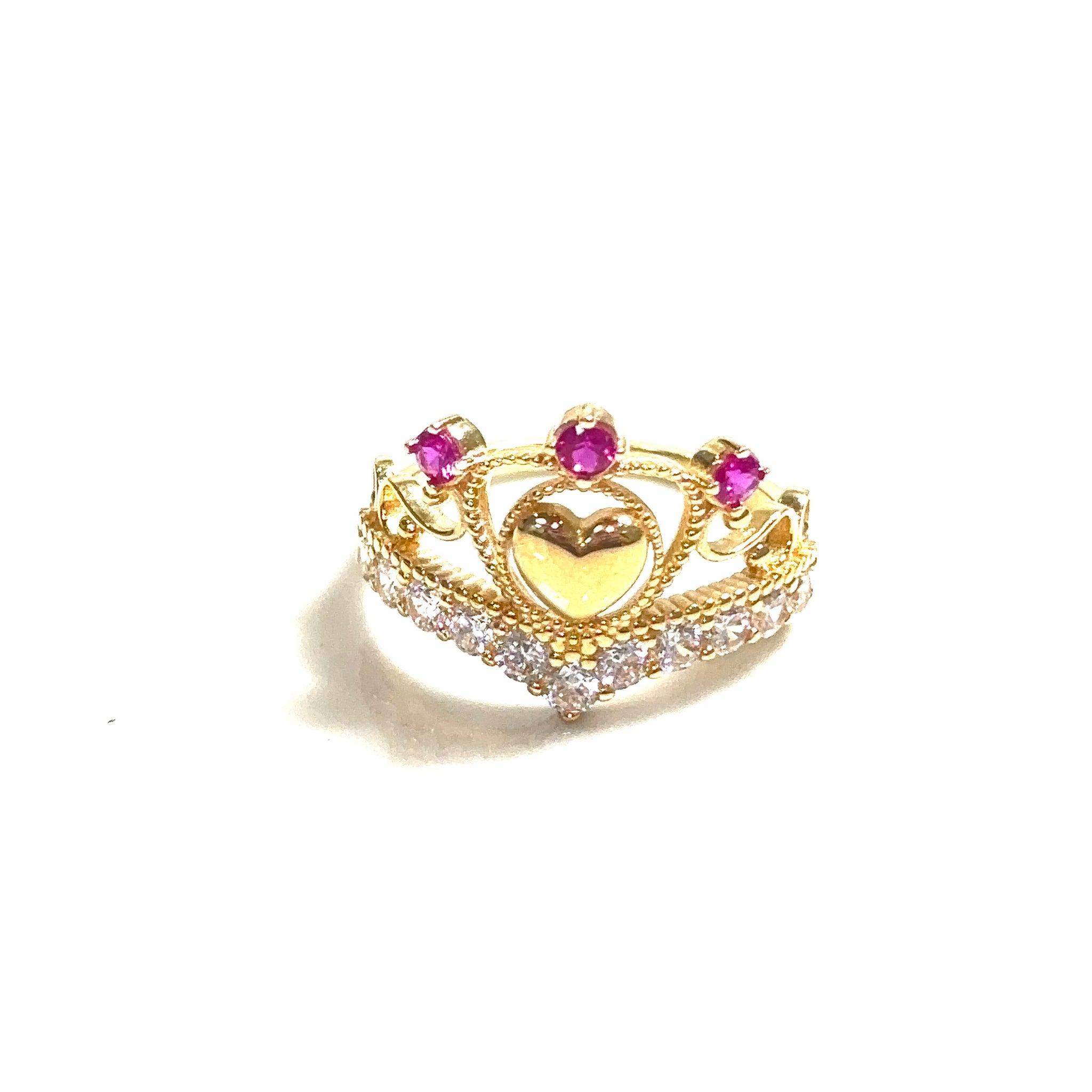 Crown Heart Ring - 18 carat gold