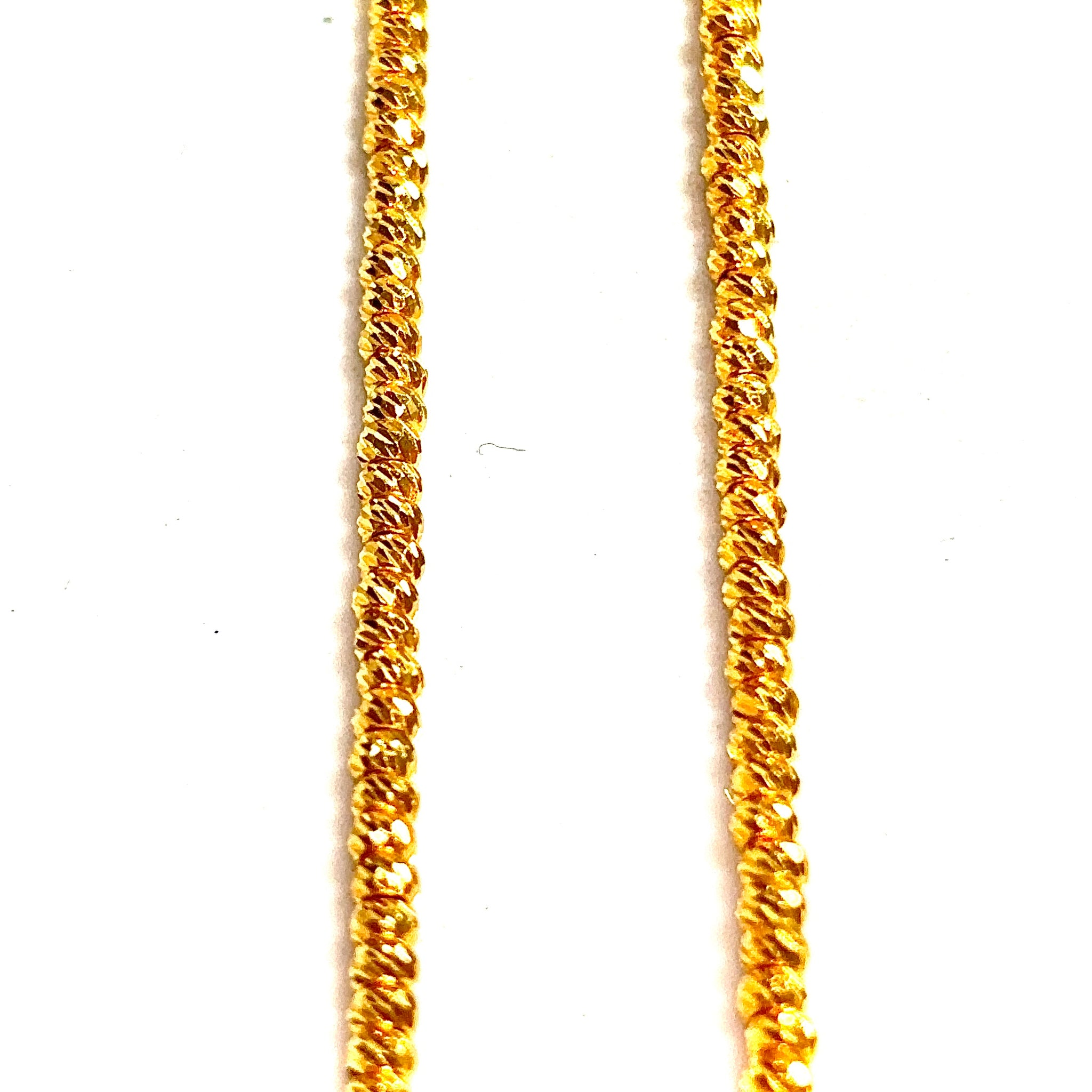 Mooncut Chain- 53cm/2mm - 22 carat gold